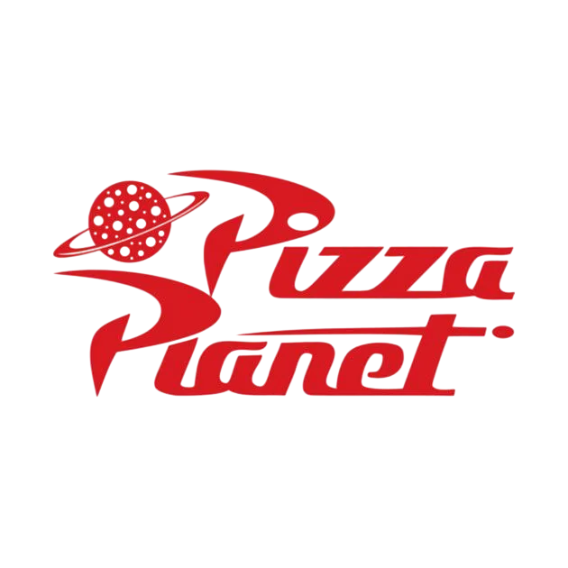 pizzaplanet, toystory, pizza, planet, logo